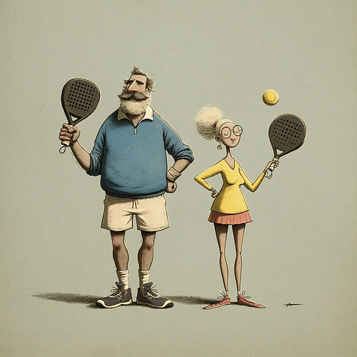 ouder padel stel van Joost Berndes