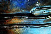 Penceelstreek door de ruimte.