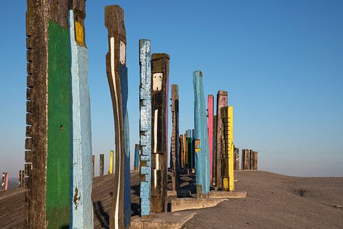 Oriëntatiepunt op de slakkenberg van Haniel, Bottrop, Duitsland