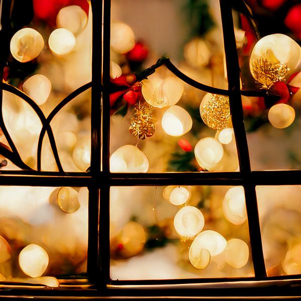 Christmas window background decoration by Animaflora PicsStock