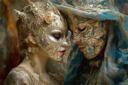 Venetian masks - Party every day by Joriali photography and paintings