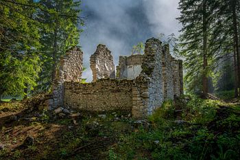 Ruin in the mist