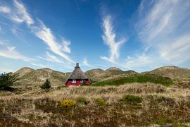 Wooden cottage in the dunes of Nymindegab by Dieter König