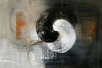 Modern abstract in wabi-sabi stijl