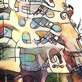 Kandinsky rencontre Barcelone, motif 8 sur zam art
