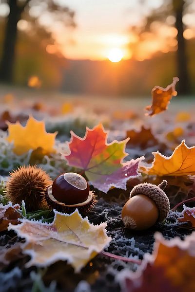 Montée à travers le tapis d'automne par Jean Pierre