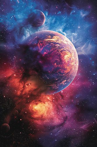 Psychedelic Planet in Cosmic Colour Palette