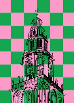 Martinitoren Groningen van Janet Edens