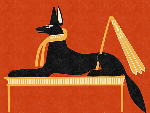 Der liegende Anubis