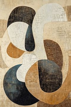 Abstract Textuur | Woven Echoes van De Mooiste Kunst