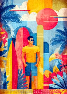Surfeur d'été