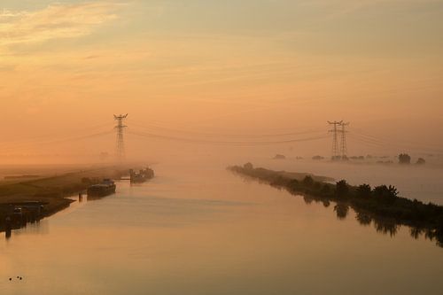 Mist boven het Ramsdiep