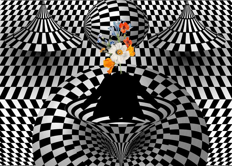 Op-art Spinning around von Moonheart Artworks