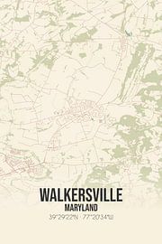 Vintage map of Walkersville (Maryland), USA. by Prints of Place