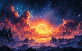 Explore the majestic beauty of our stellar, universe as AI Pcture by de-nue-pic