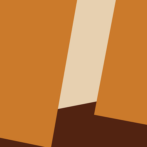 Ensemble de 2 œuvres d'art abstrait inspirées du style architectural « Mid-Century Modern ». N° 1 sur Art minimaliste abstrait