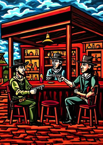 Einsamer Reiter der Wüste