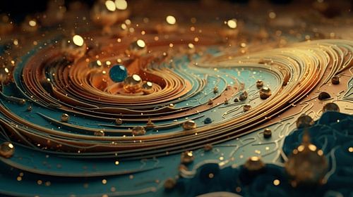 Abstracts fractals arabes (5) - Spirale