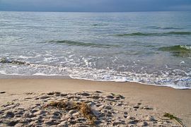 Sur la plage de sable de la mer Baltique sur Martin Köbsch