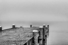 Misty Waterfront van Mariette Alders