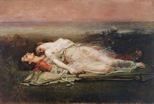 Dood van Tristan en Isolde, Rogelio de Egusquiza - 1910