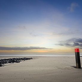 Ameland strandpaal strand Hollum van Geert de Lange