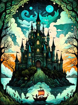 Fairy tale castle by Retrotimes