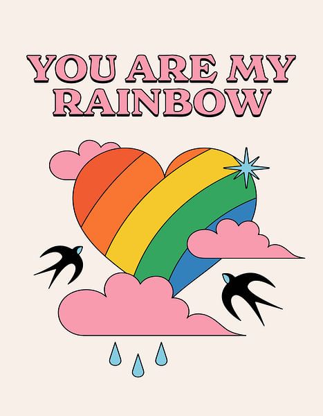 Du bist meine Regenbogen-Stolz-Liebe von Art Kingdom