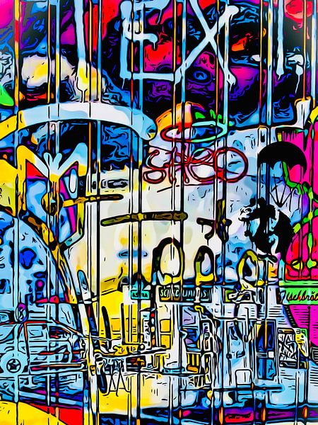 Graffiti at the harbour - motif 2 by zam art