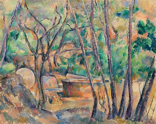 Cézanne, De slijpsteen en de stortbak in het kreupelhout  (ca. 1892–1894)