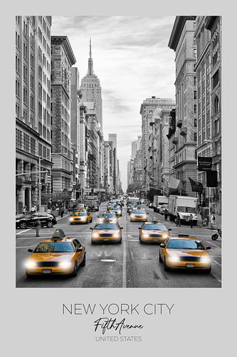 In de schijnwerpers: NEW YORK CITY Fifth Avenue Verkeer | colorkey