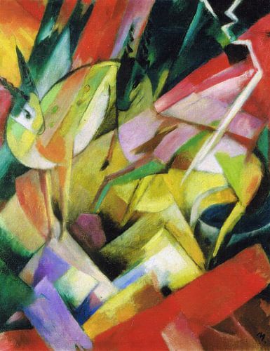 Franz Marc - Geiten in de bergen