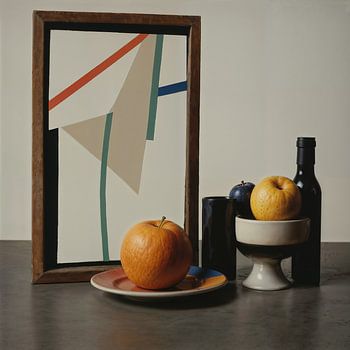 Still life with the frame