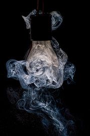 Light bulb and smoke