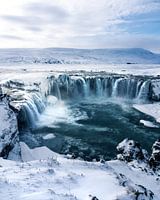 Eisiger Wasserfall