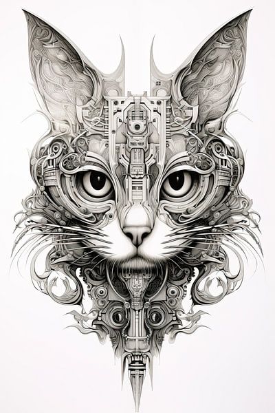 Katze surreal von Bert Nijholt