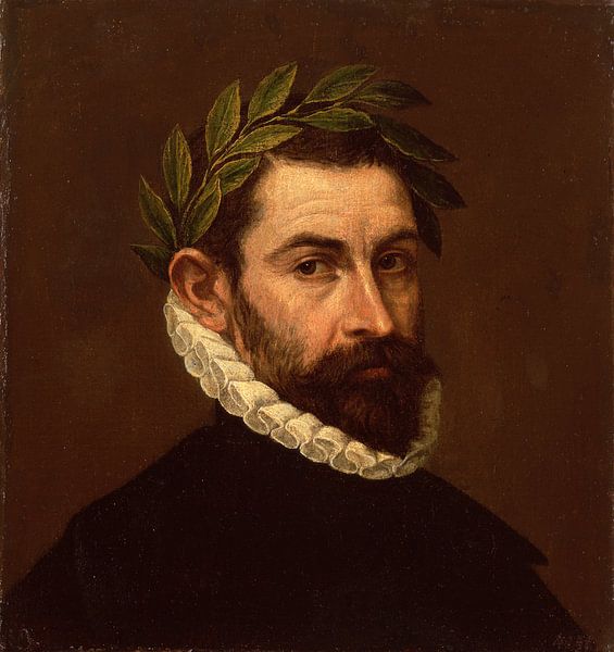 Portret van de dichter Alonso de Ercilla y Zuniga, El Greco, El Greco van The Masters