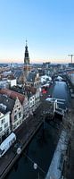 Zicht op de Waag en de Mient in Alkmaar