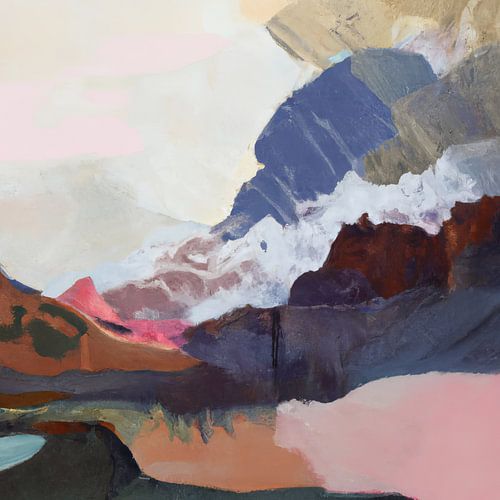 Abstrakte Landschaft in Farbe