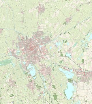 Kaart van Groningen