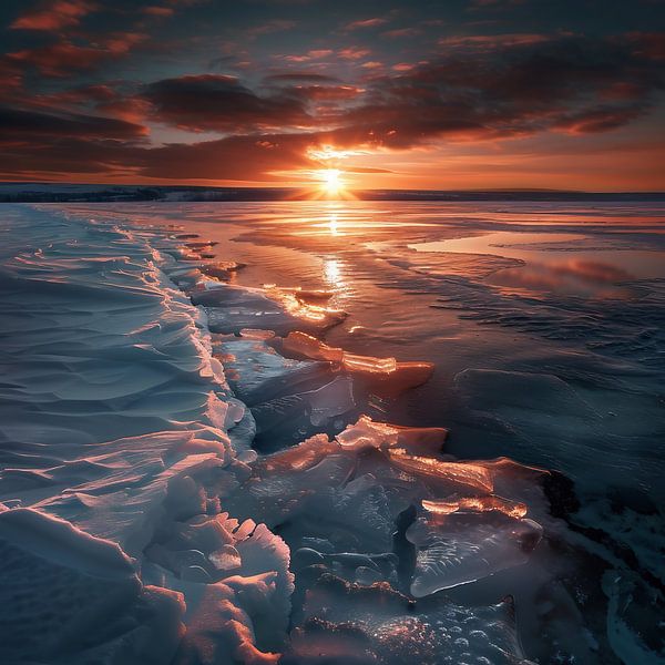 Glühender Himmelsanstrich von fernlichtsicht