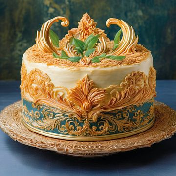 Eine kunstvoll gestaltete Torte