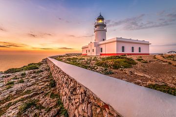 Island of Menorca with Cavallería lighthouse in the sunrise. by Voss Fine Art Fotografie