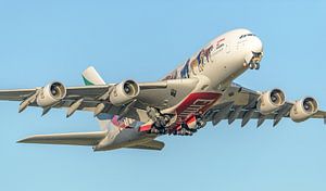 Airbus A380 d'Emirates aux couleurs de United for Wildlife. sur Jaap van den Berg