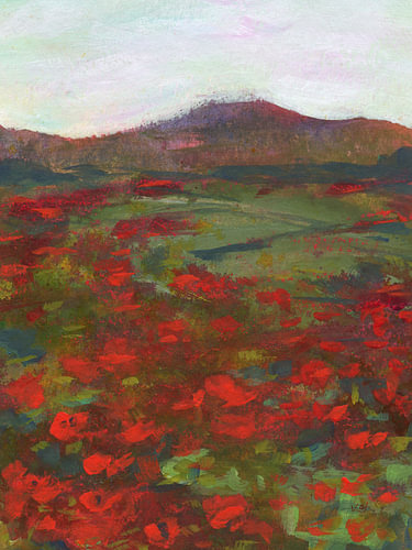 Poppy Field Triptych Part Three