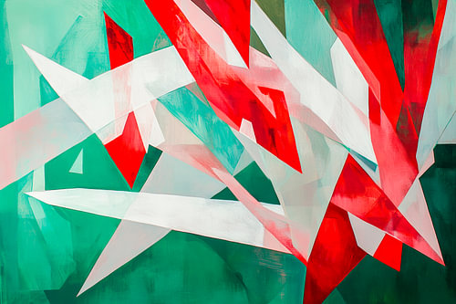 Abstracte kleuren en vormen spelen
