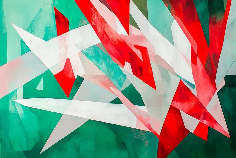 Abstract colours and shapes play by Poster Art Shop