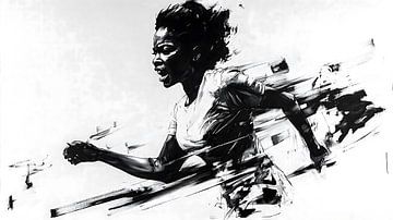 Determined runner by Frank Heinz