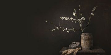 Still life with flowers. Blossom. New Masters. Cool panorama. by Alie Ekkelenkamp
