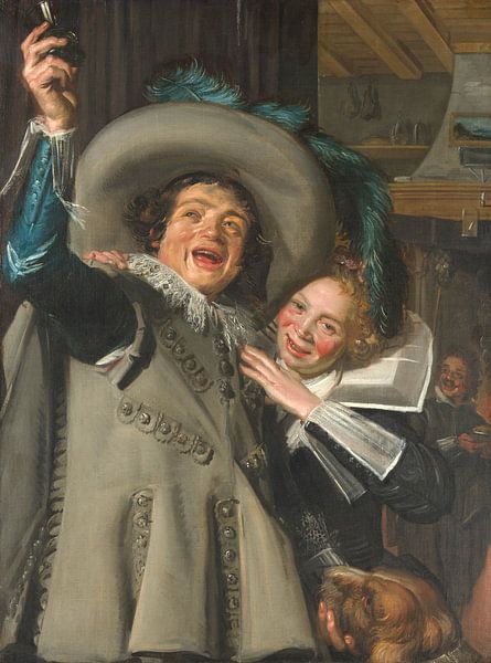 Young Man and Woman in an Inn, Frans Hals by Masterful Masters